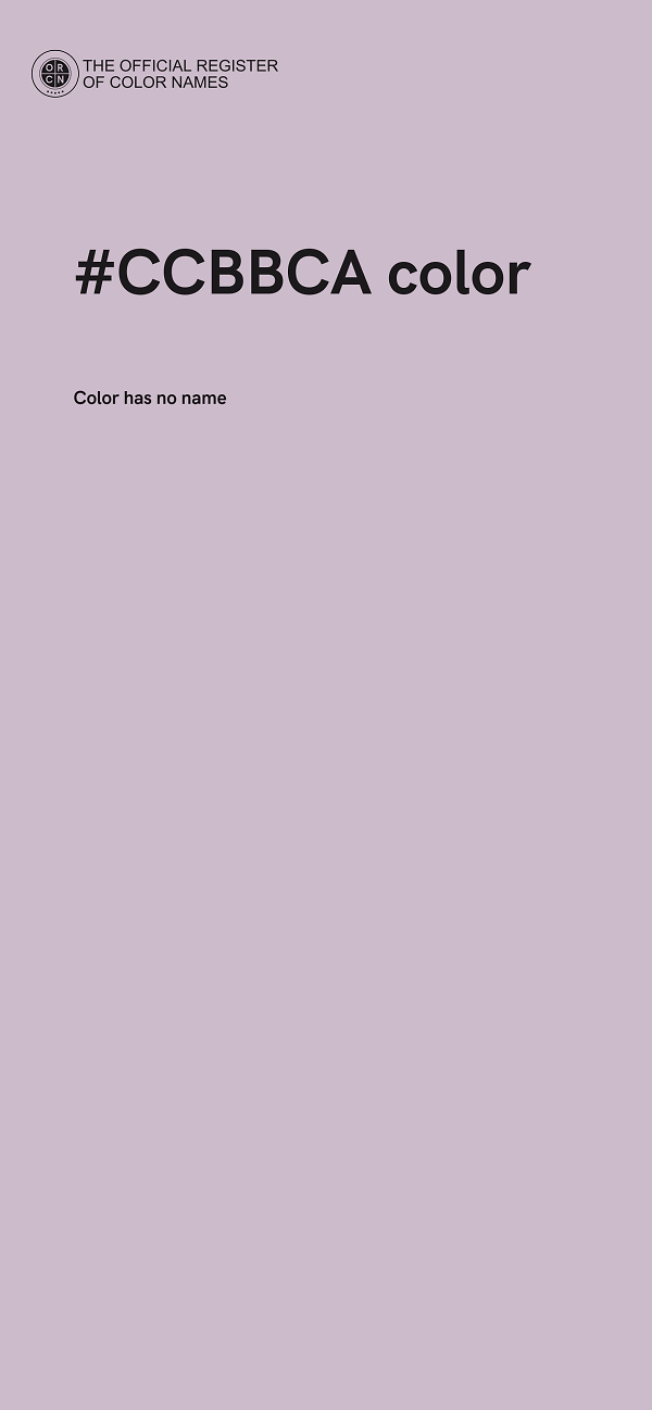 #CCBBCA color image