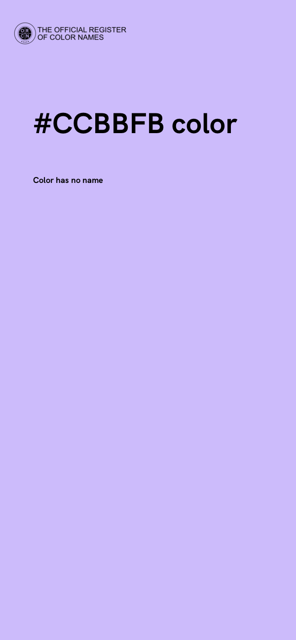 #CCBBFB color image