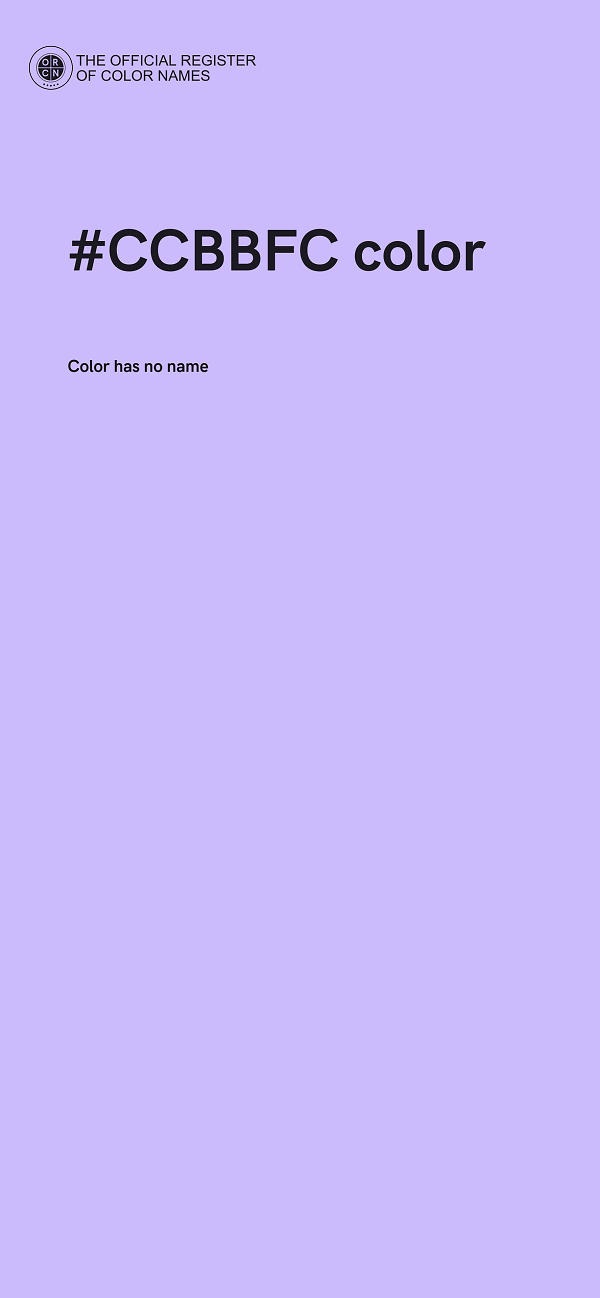 #CCBBFC color image