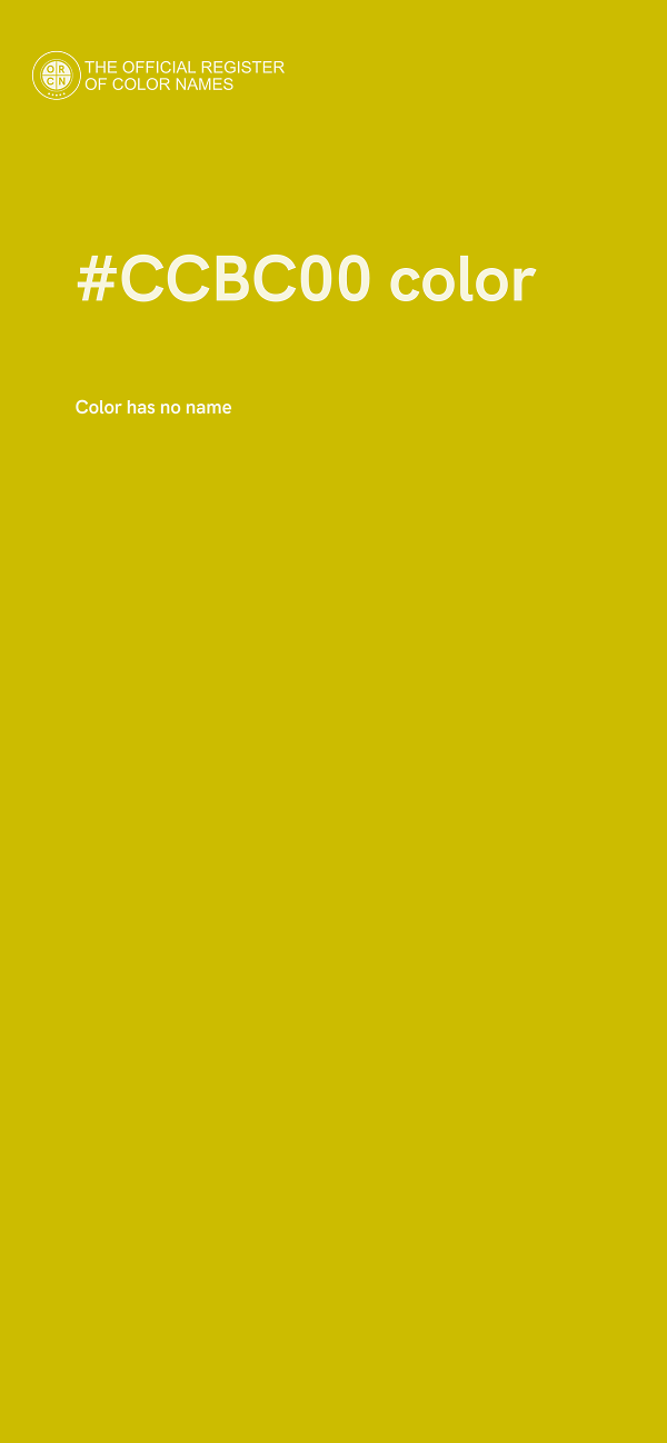 #CCBC00 color image