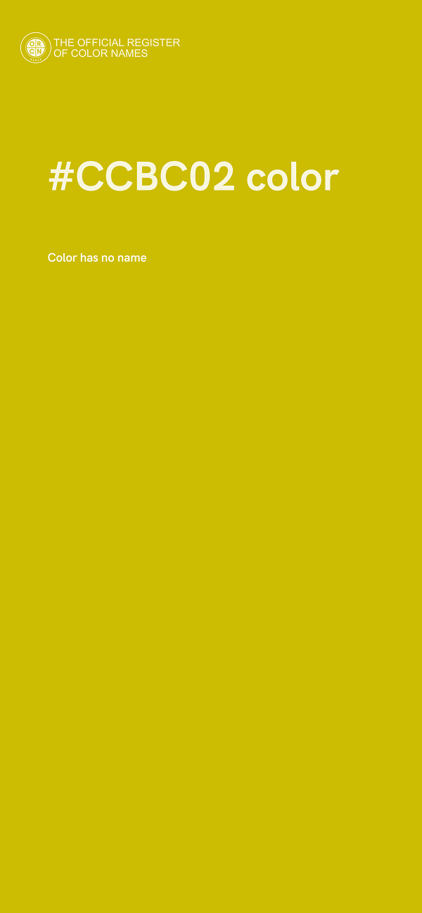 #CCBC02 color image