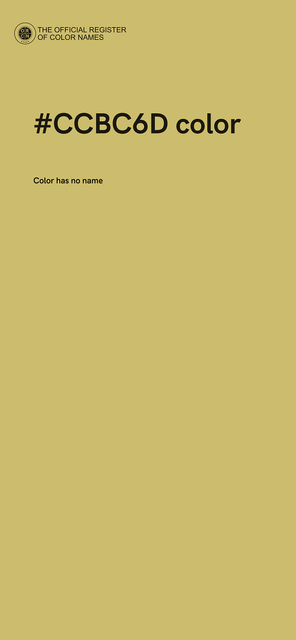 #CCBC6D color image