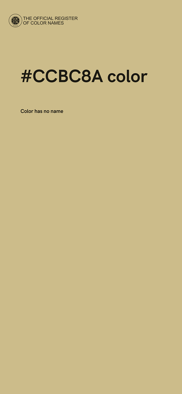 #CCBC8A color image