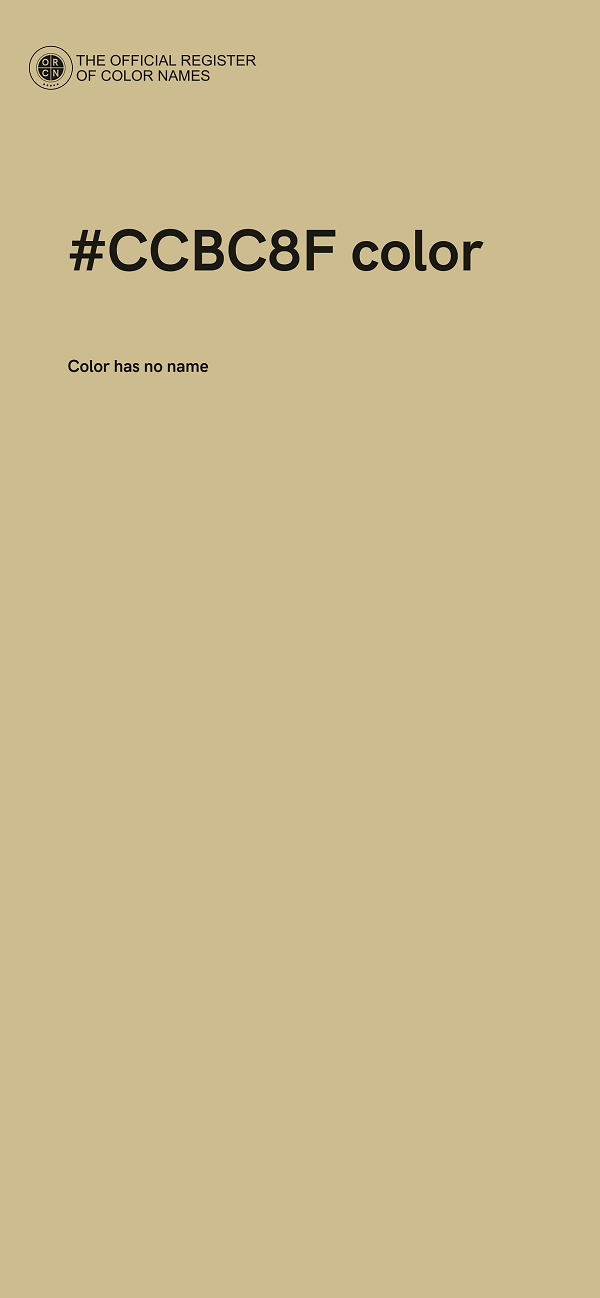 #CCBC8F color image