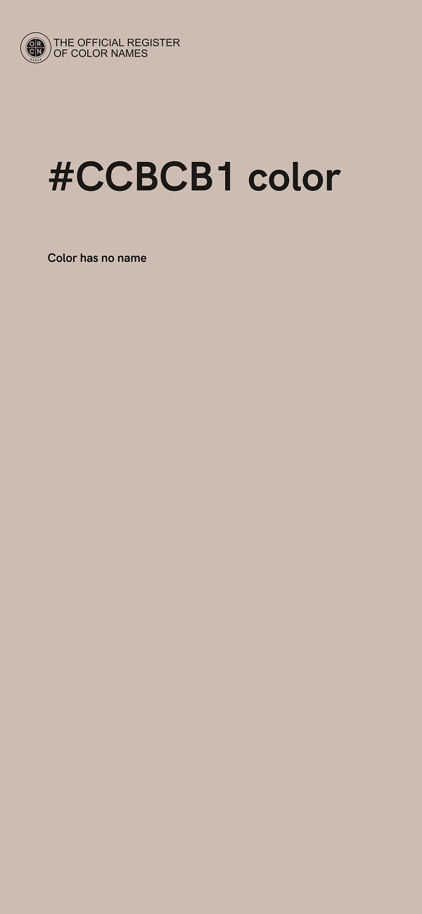 #CCBCB1 color image