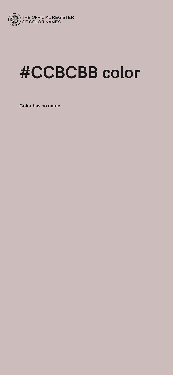 #CCBCBB color image