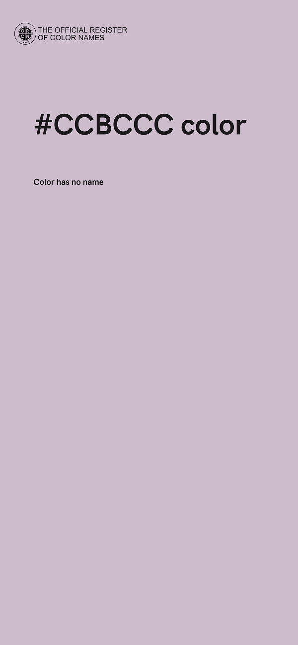 #CCBCCC color image
