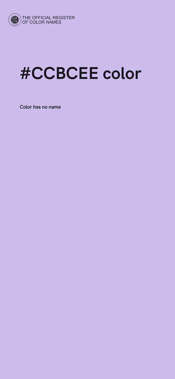 #CCBCEE color image