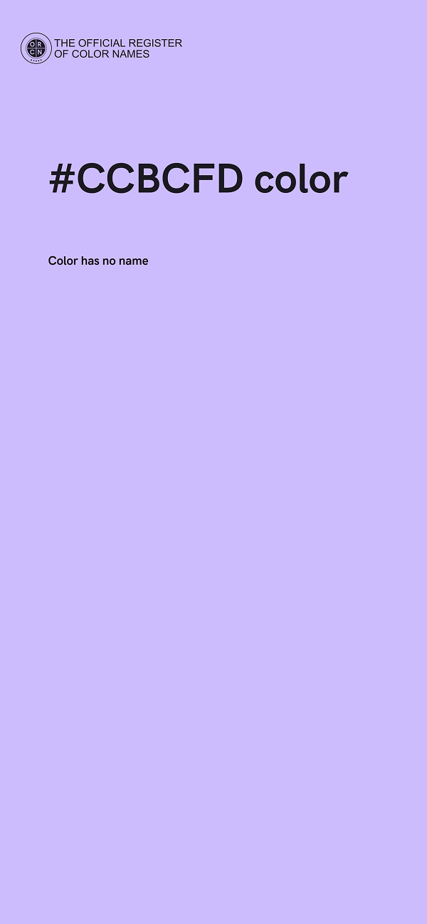 #CCBCFD color image