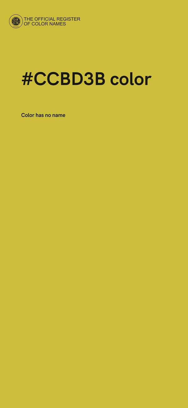 #CCBD3B color image