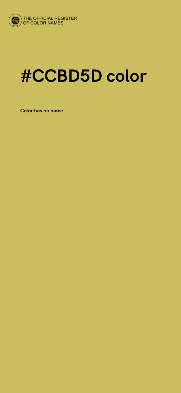 #CCBD5D color image
