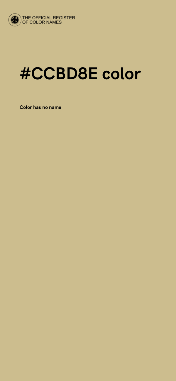 #CCBD8E color image