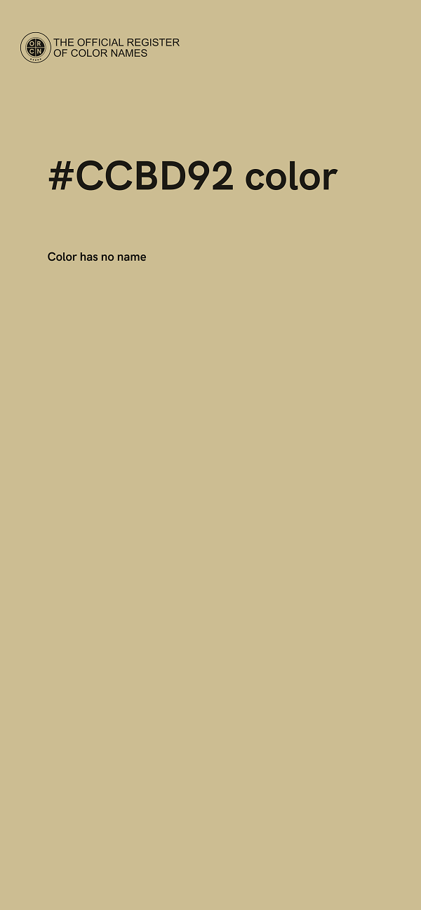 #CCBD92 color image