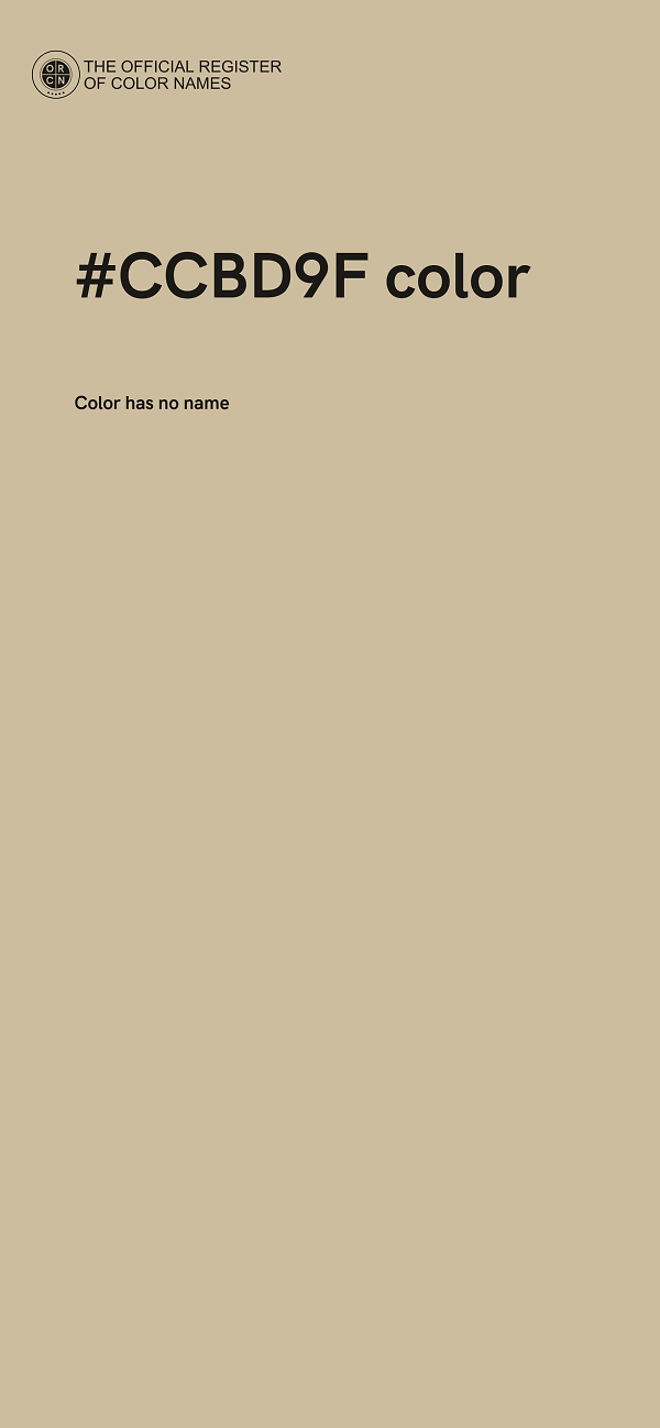 #CCBD9F color image