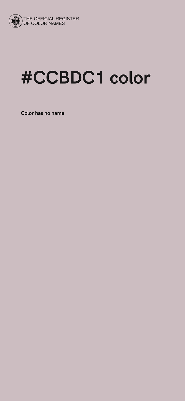 #CCBDC1 color image