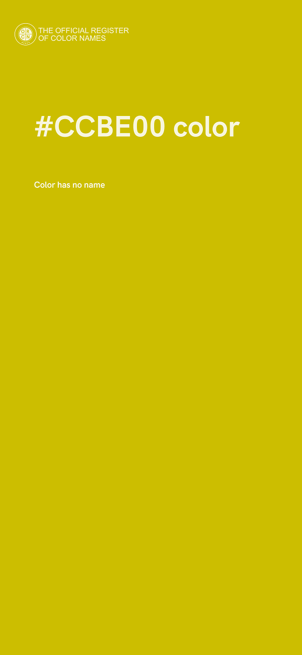 #CCBE00 color image