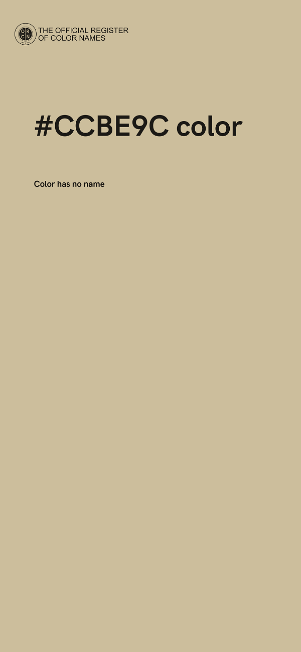 #CCBE9C color image
