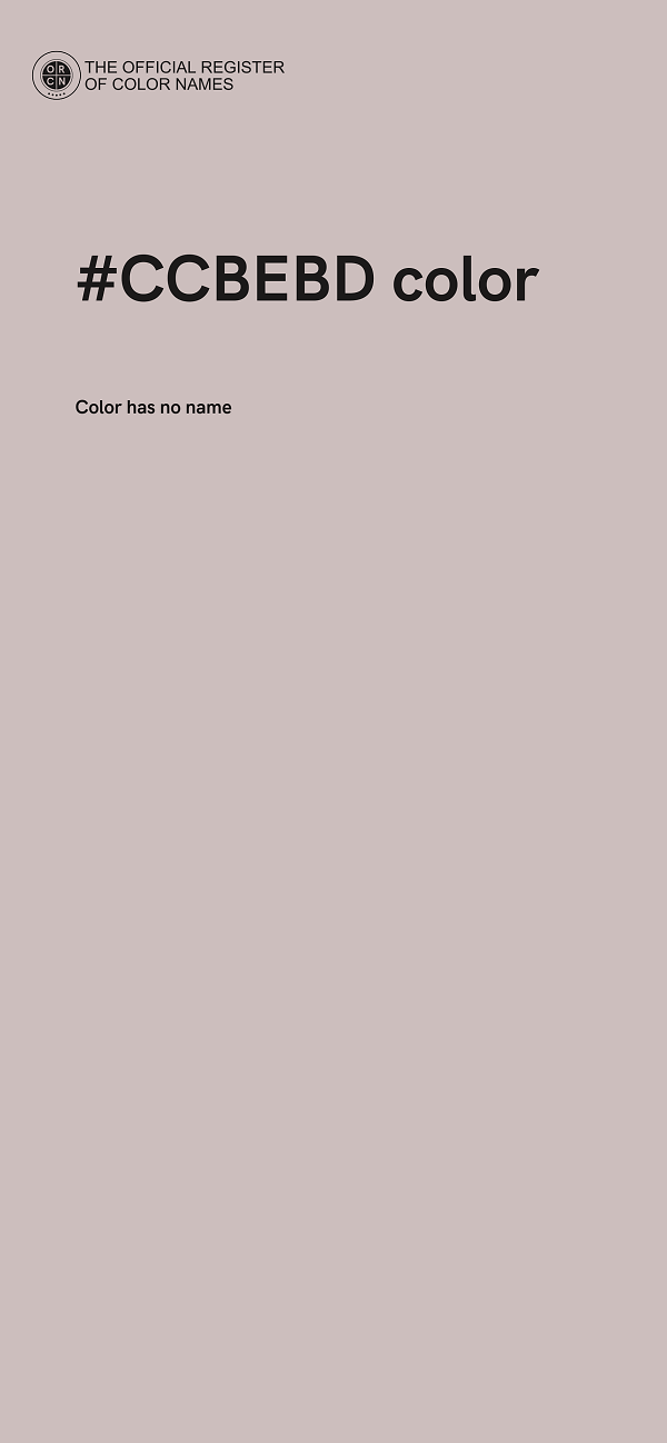 #CCBEBD color image
