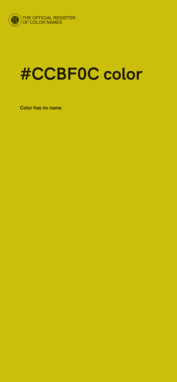 #CCBF0C color image