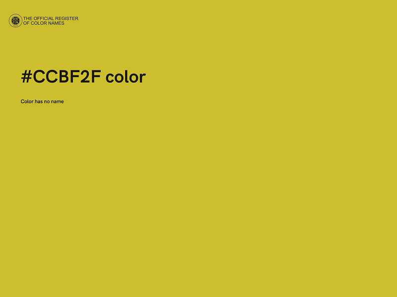 #CCBF2F color image