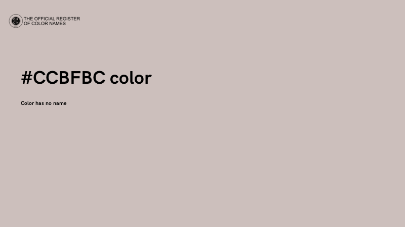 #CCBFBC color image