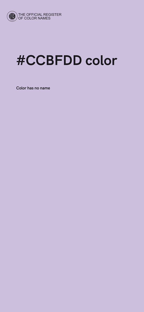 #CCBFDD color image