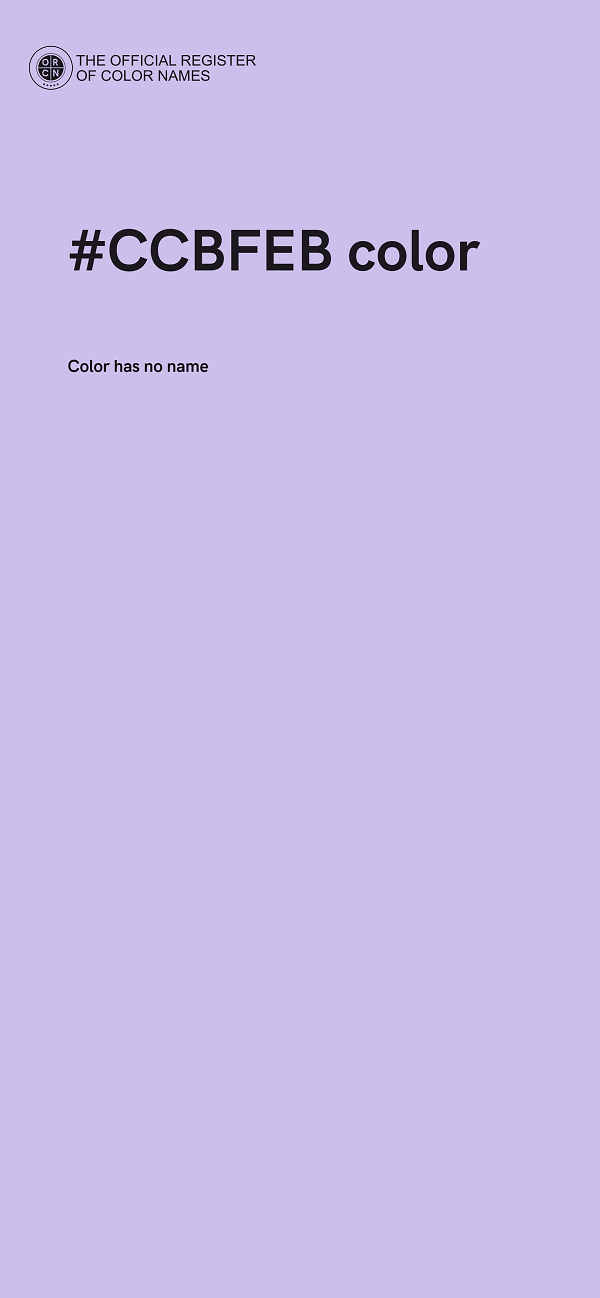 #CCBFEB color image