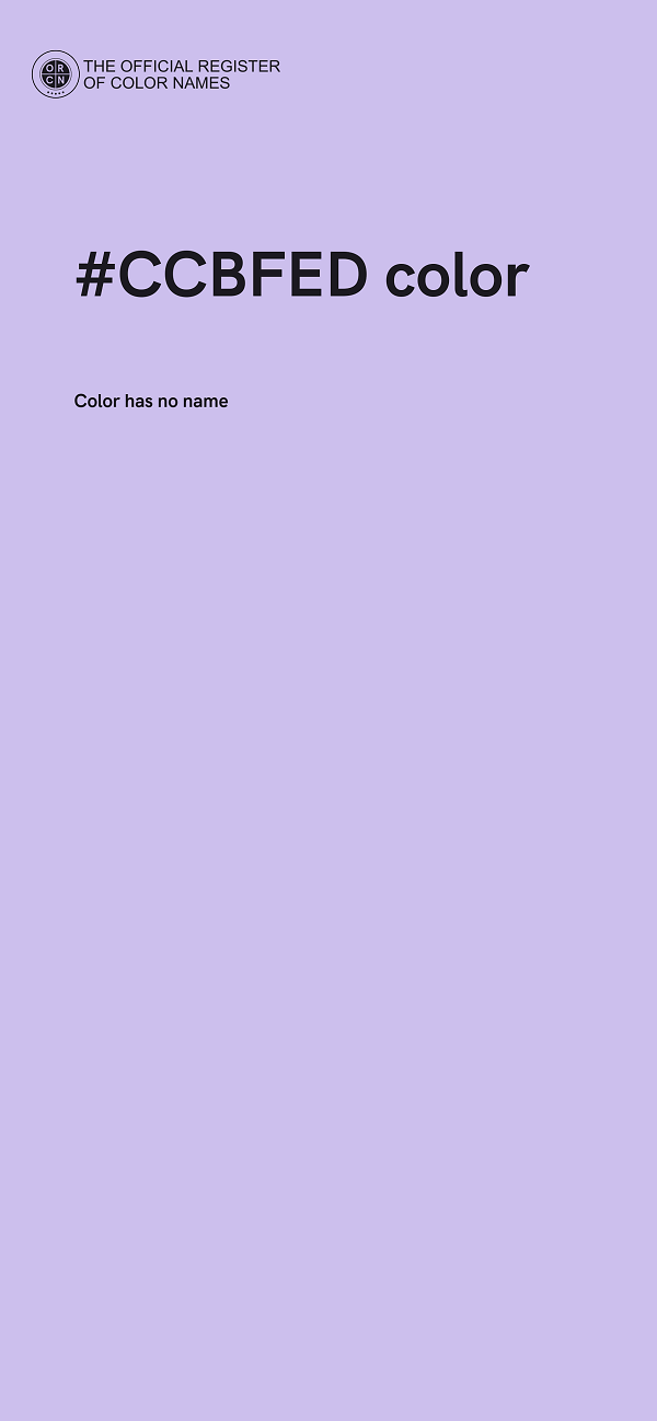 #CCBFED color image