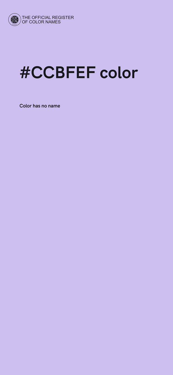 #CCBFEF color image