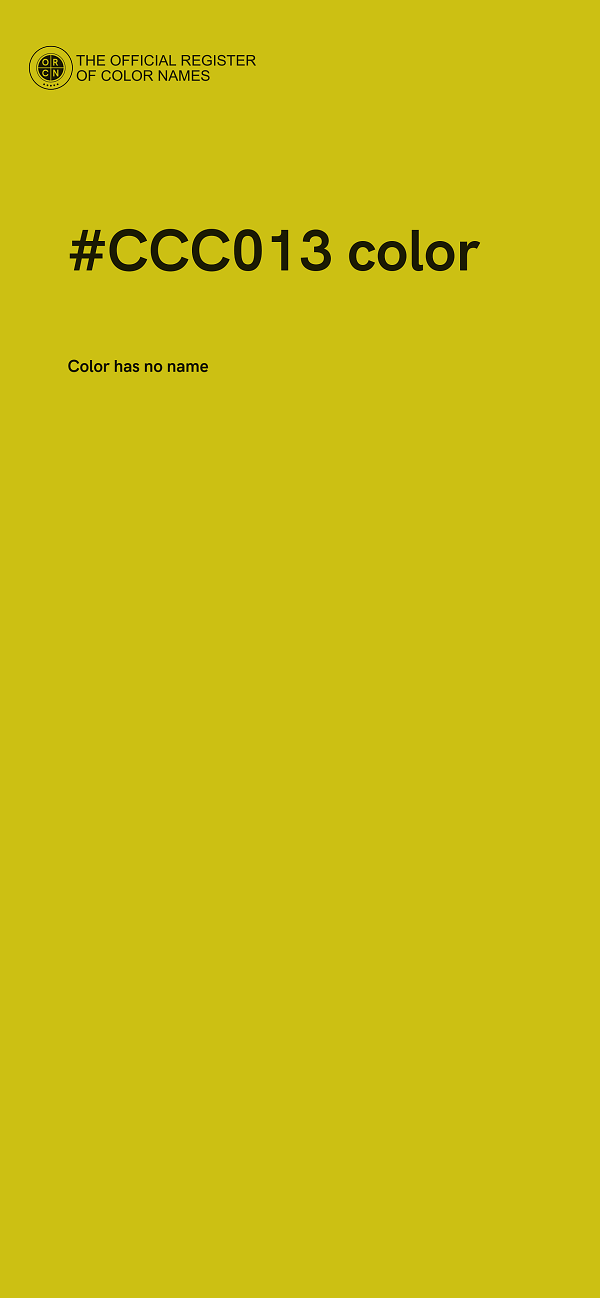 #CCC013 color image