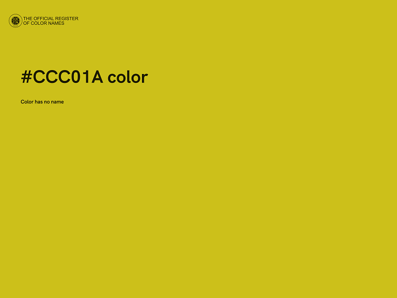 #CCC01A color image