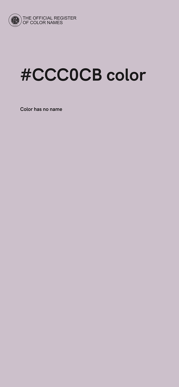 #CCC0CB color image