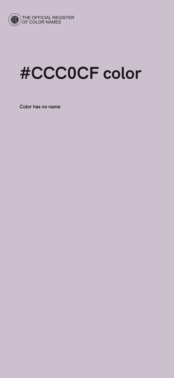 #CCC0CF color image