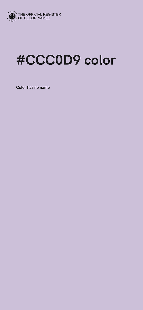 #CCC0D9 color image
