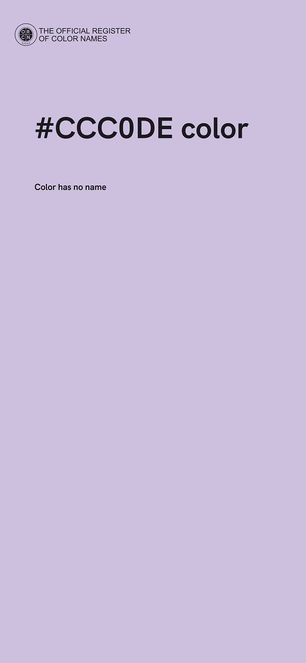#CCC0DE color image