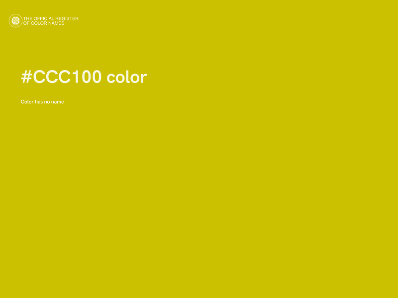 #CCC100 color image