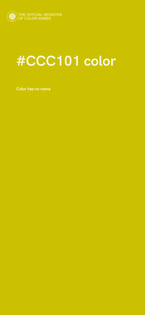 #CCC101 color image