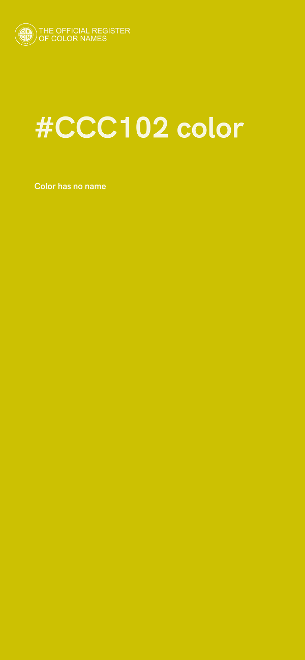 #CCC102 color image