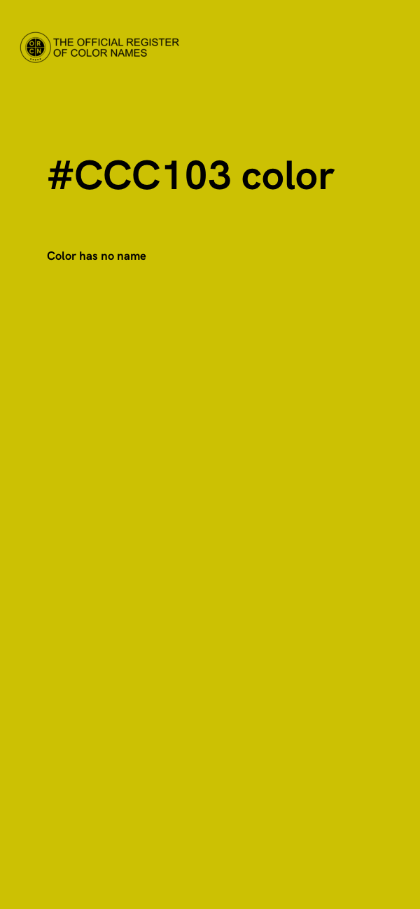 #CCC103 color image