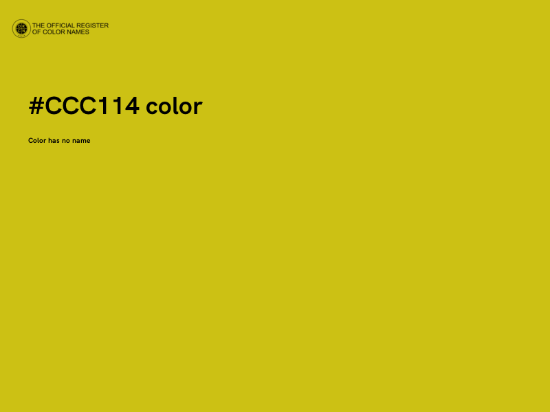 #CCC114 color image
