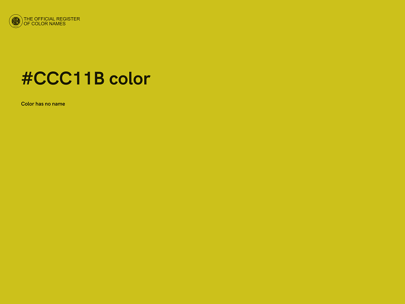 #CCC11B color image
