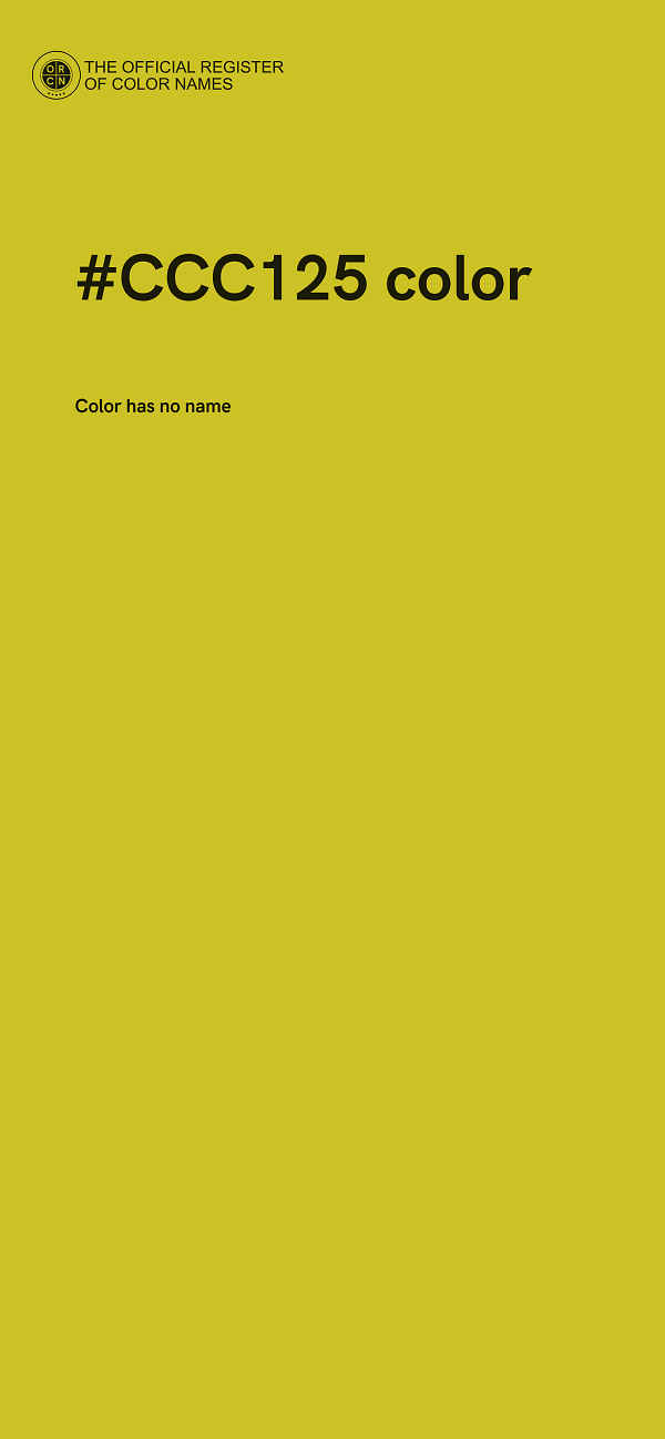 #CCC125 color image