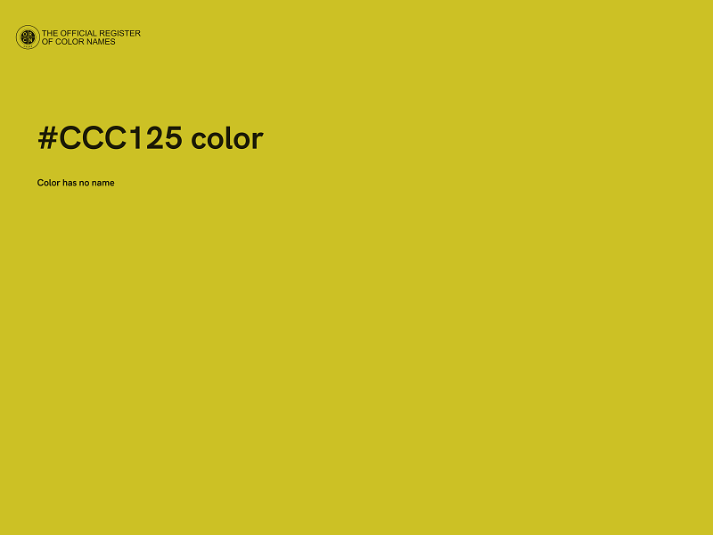 #CCC125 color image