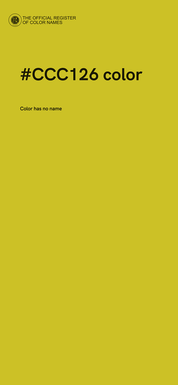 #CCC126 color image