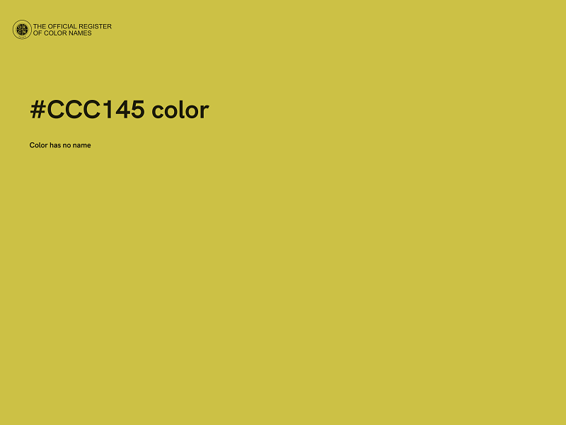 #CCC145 color image