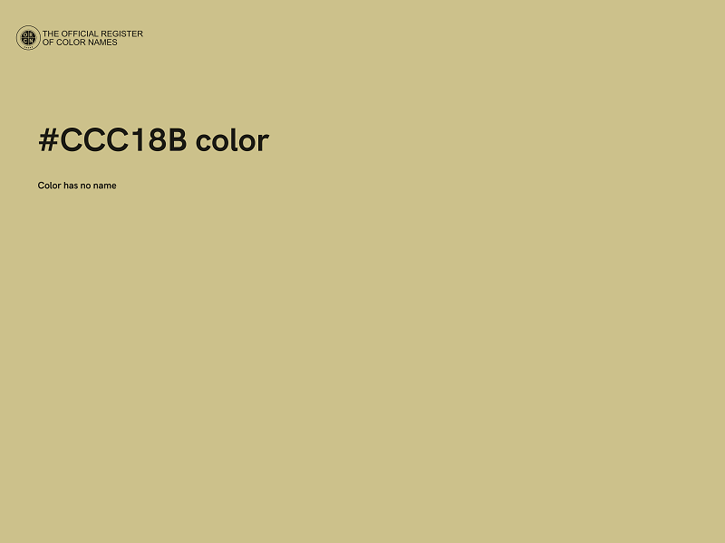 #CCC18B color image