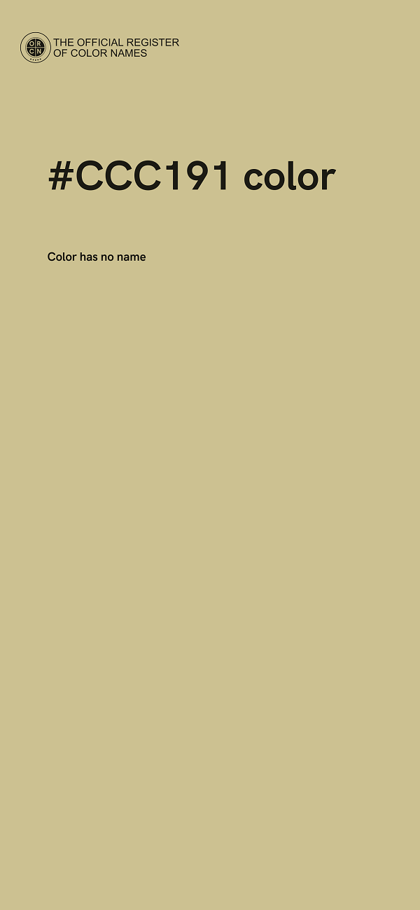 #CCC191 color image
