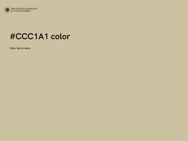 #CCC1A1 color image