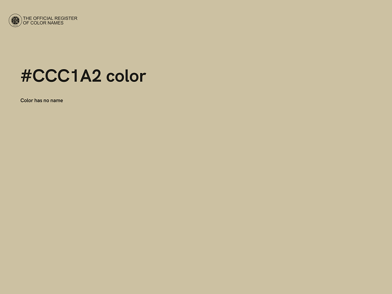 #CCC1A2 color image