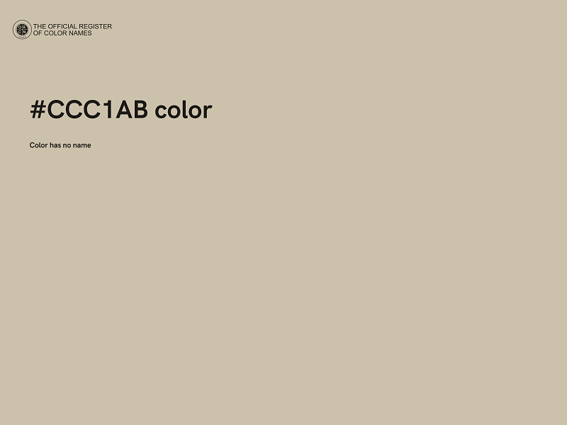 #CCC1AB color image